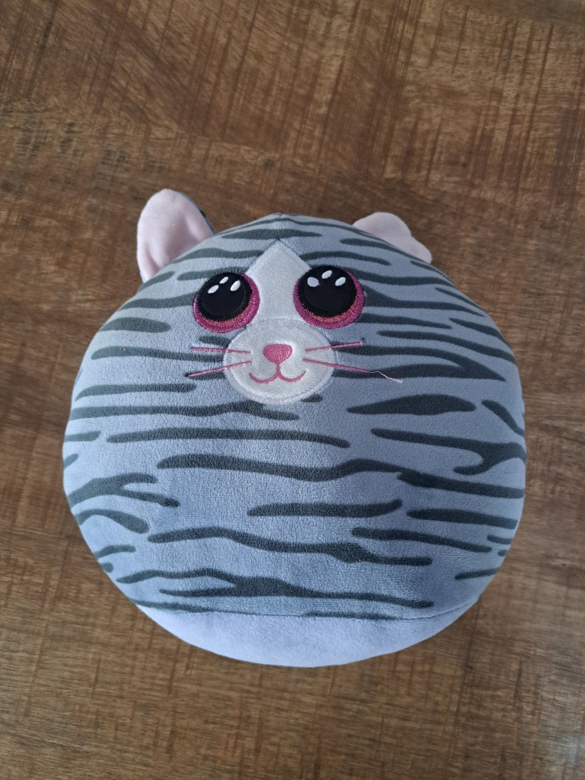 Ty Beanie Boo's Kiki de Kat knuffel, Grijs, Ophalen of Verzenden, Kat, Klein (minder dan 20 cm)