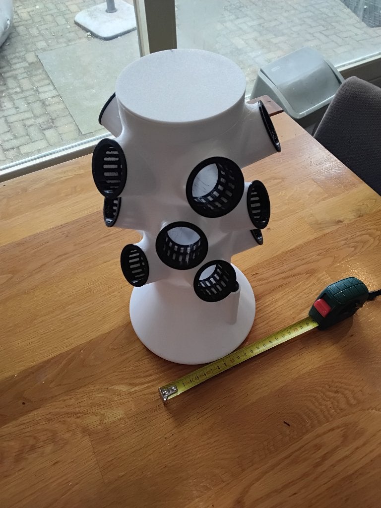 Hydroponics Design Tower, Kunststof, Wit, 3D-geprint, Nieuw