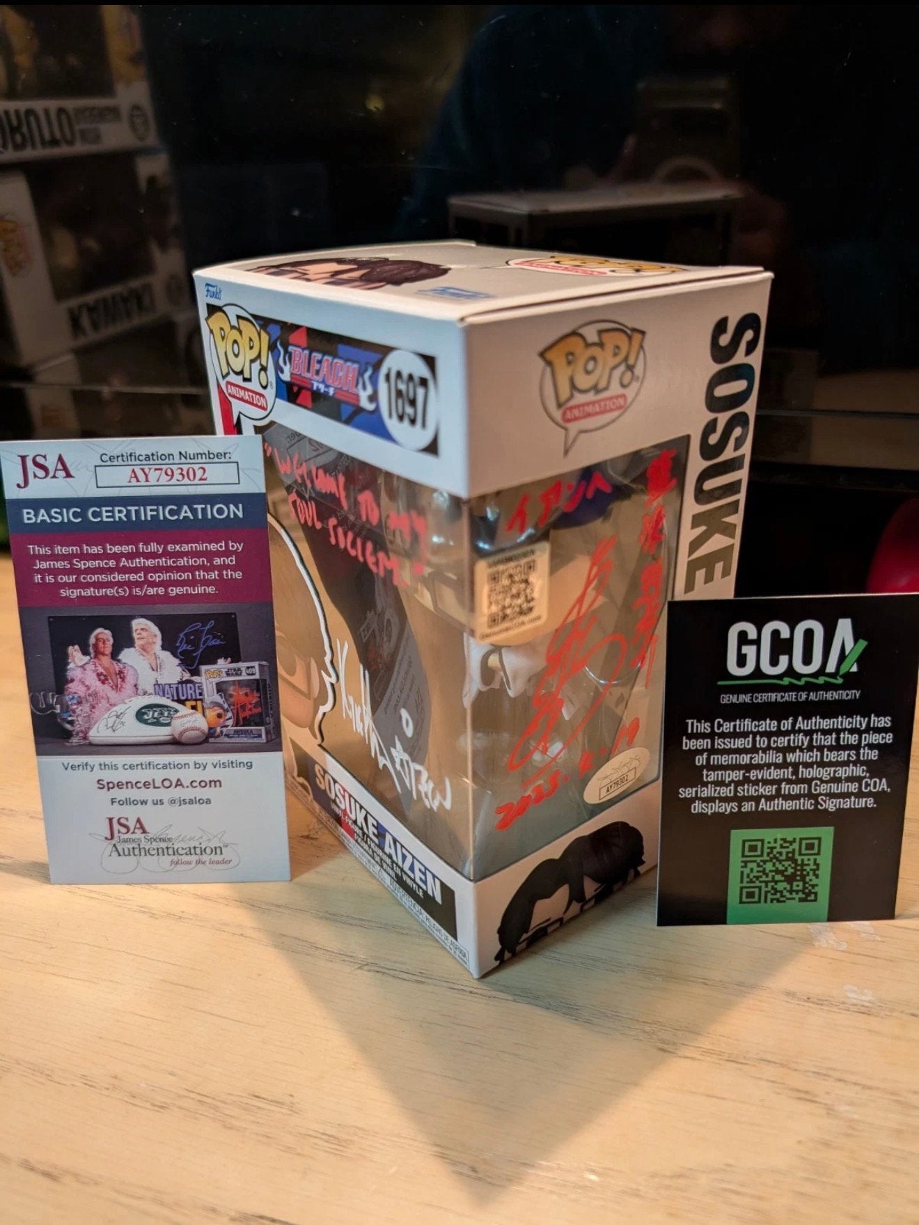 Sosuke Aizen #1697 funko pop, Ophalen of Verzenden, Zo goed als nieuw