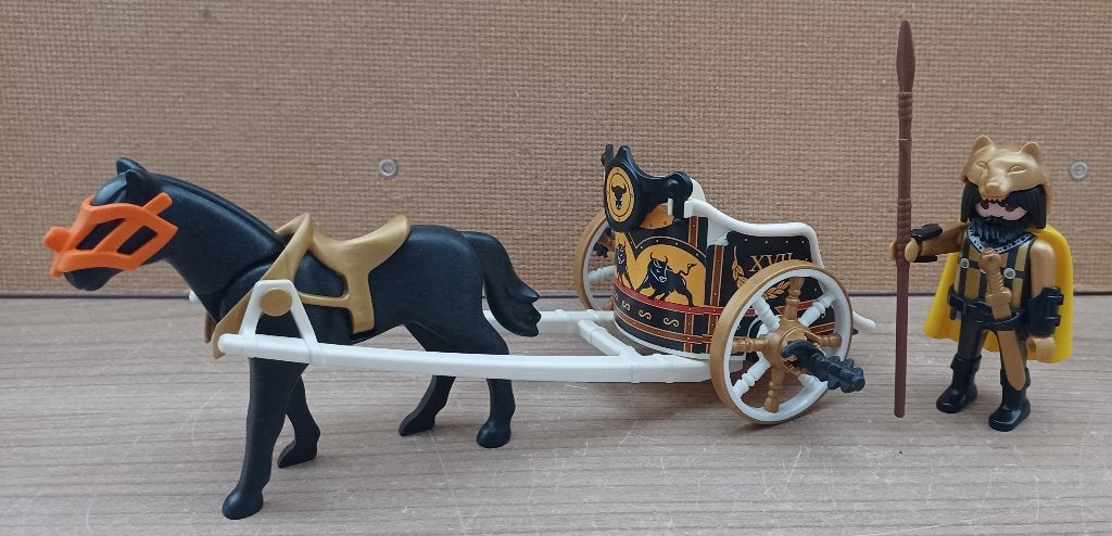 playmobil romeinen strijdwagen, Ophalen of Verzenden, Gebruikt, Complete set