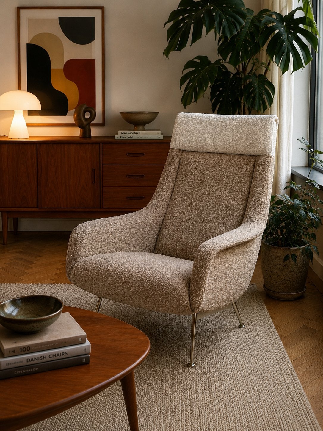 Artifort 400 fauteuil Bengt Ruda met originele bekleding, Ophalen, Zo goed als nieuw, 75 tot 100 cm, 50 tot 75 cm