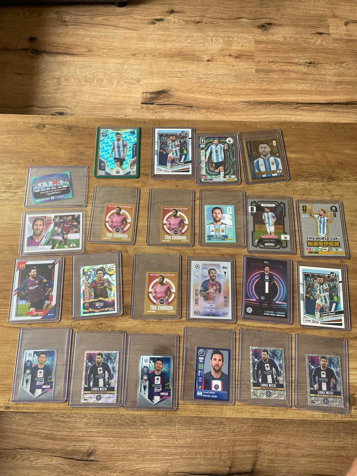Lionel Messi Voetbal Kaart Collectie - Diverse Kaarten, Ophalen of Verzenden, Zo goed als nieuw, Buitenlandse clubs, Spelerskaart