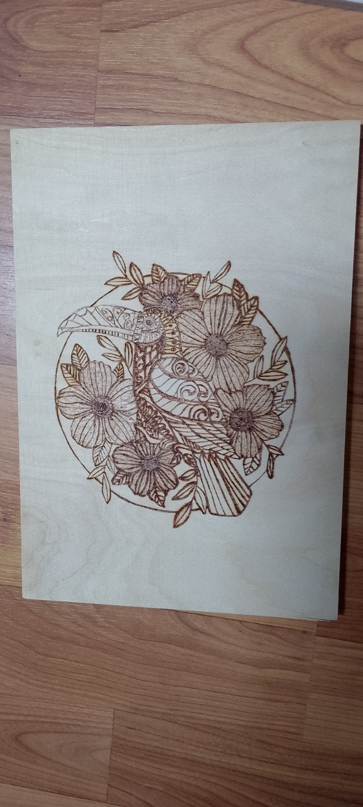 Tukan pyrografie, Ophalen of Verzenden