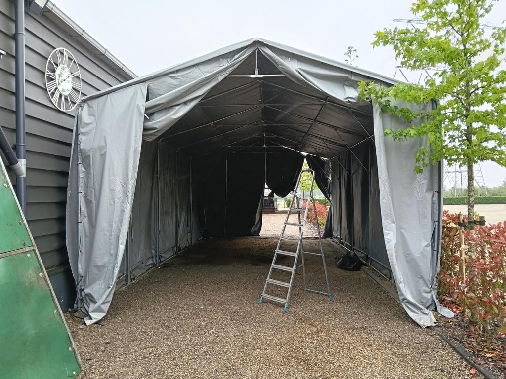 Grote partytent / opslagtent, Caravans en Kamperen, Tenten, Ophalen, Gebruikt