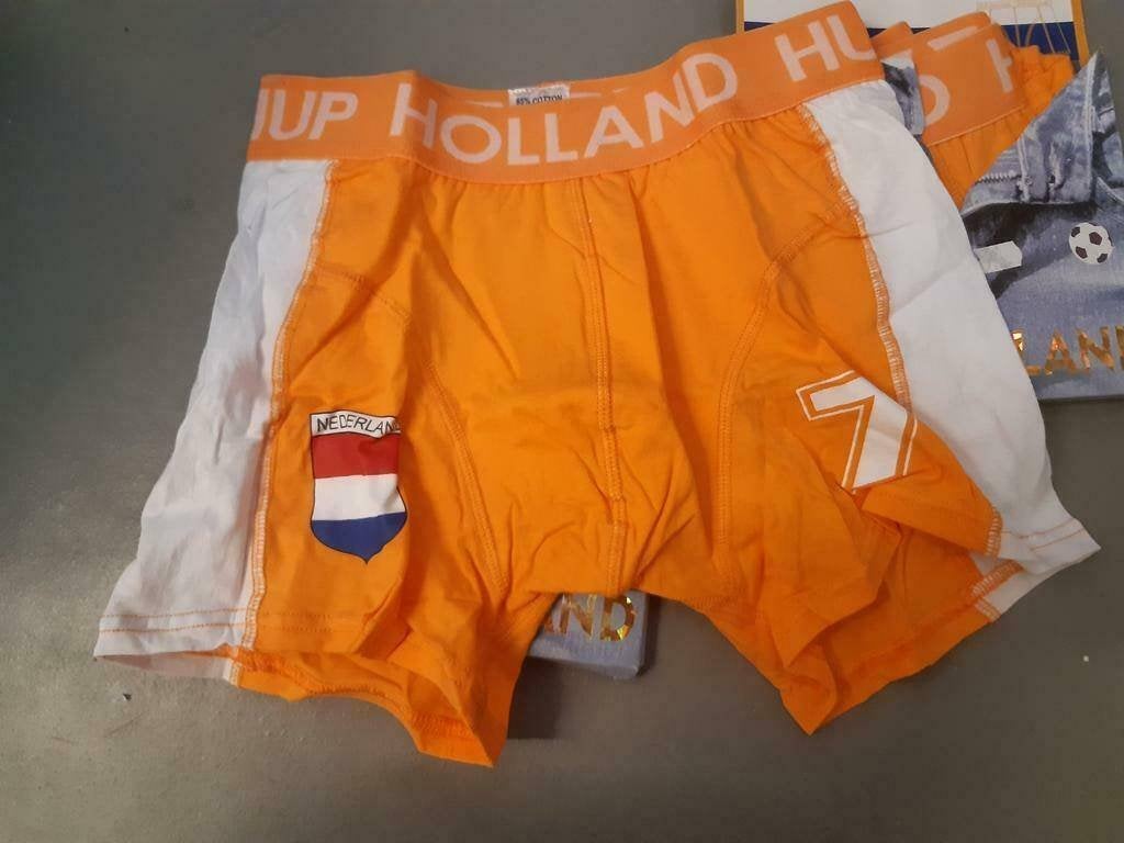 Hup Holland Boxer - Oranje met Nederlands vlaggetje, Ophalen of Verzenden, Oranje, Hup Holland, Boxer