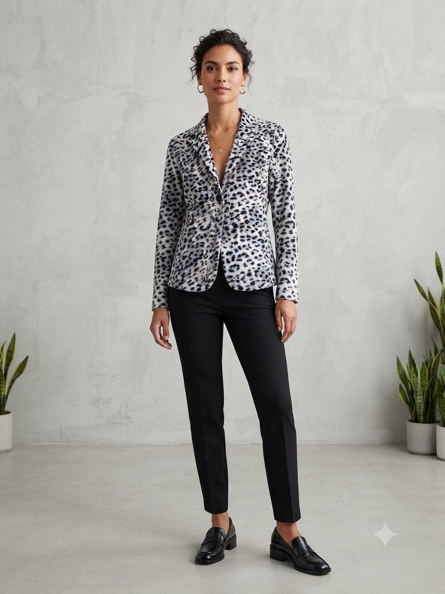 G maxx blaxer maat M panter - in nieuw staat, Kleding | Dames, Ophalen of Verzenden, Zo goed als nieuw, Maat 38/40 (M), Bruin