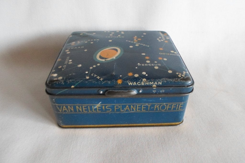 Blik Van Nelle´s Planeet Koffie, Ophalen of Verzenden, Gebruikt, Koffie, Van Nelle
