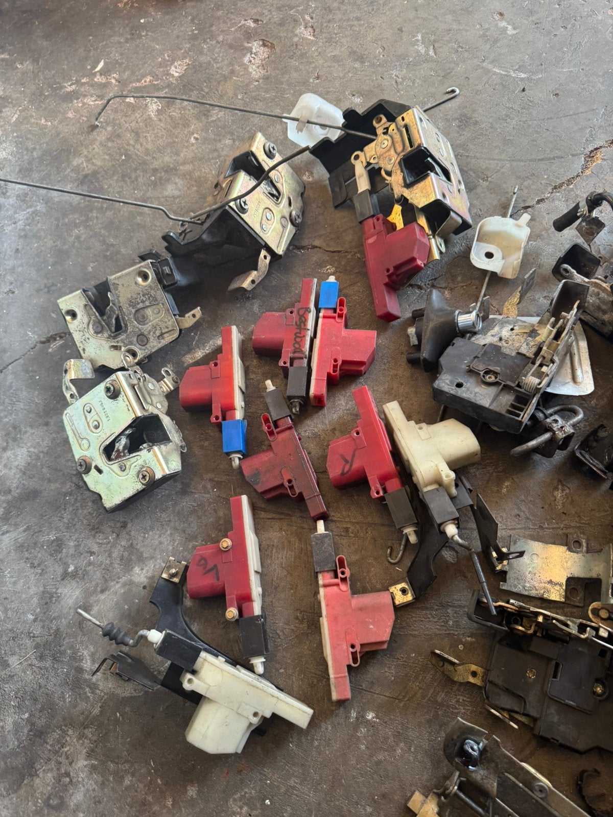 BMW e30 centraal deur motor beugels hendels kabelboom, Ophalen of Verzenden