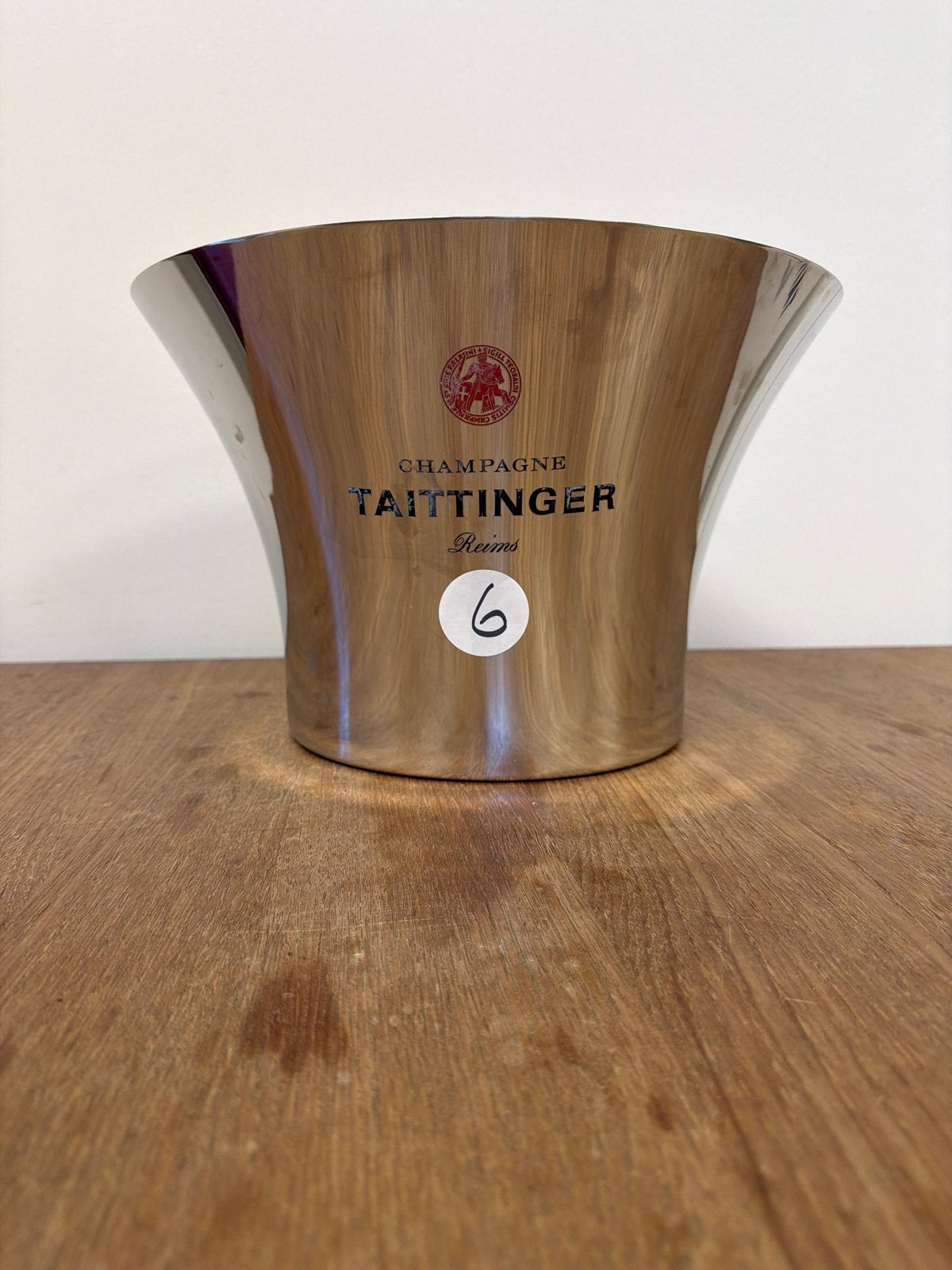 Champagne Taittinger Koeler - Nr 6 - 36 cm, Ophalen of Verzenden, Gebruikt, Zilver, Metaal