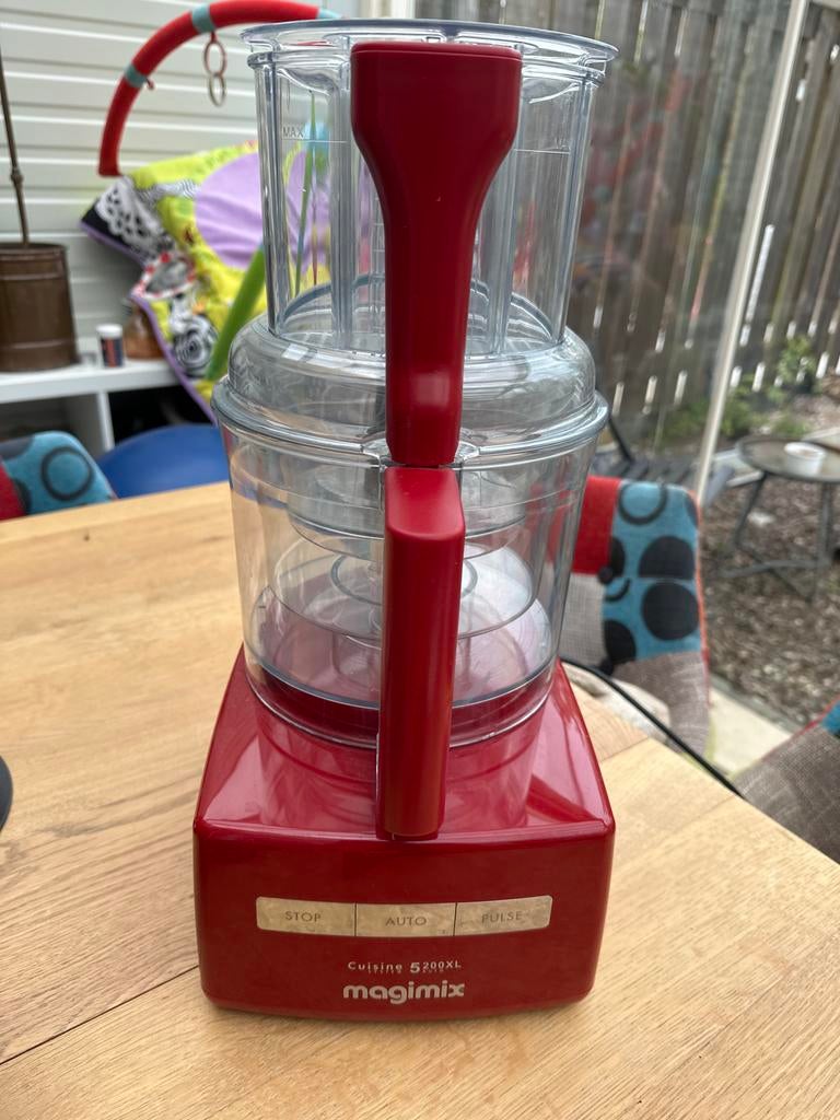 Magimix 5200 XL Max foodprocessor, Witgoed en Apparatuur, 4 liter of meer, 3 snelheden of meer, Ophalen of Verzenden, Zo goed als nieuw