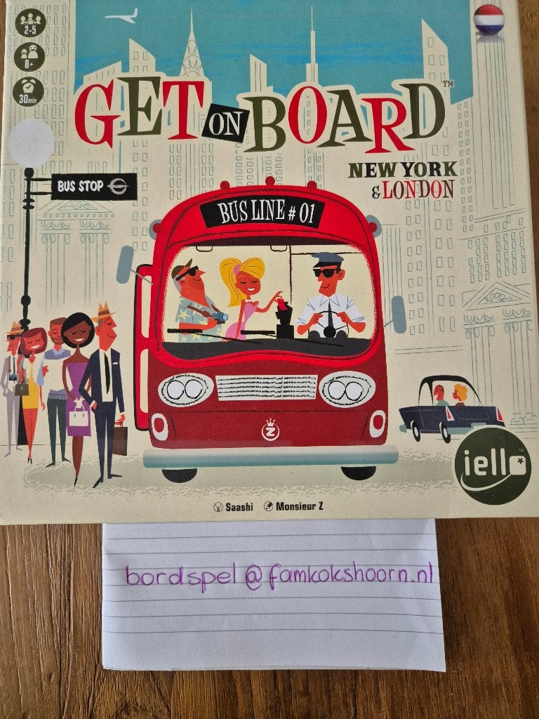 Get on Board, Vijf spelers of meer, Ophalen of Verzenden, Zo goed als nieuw, Iello