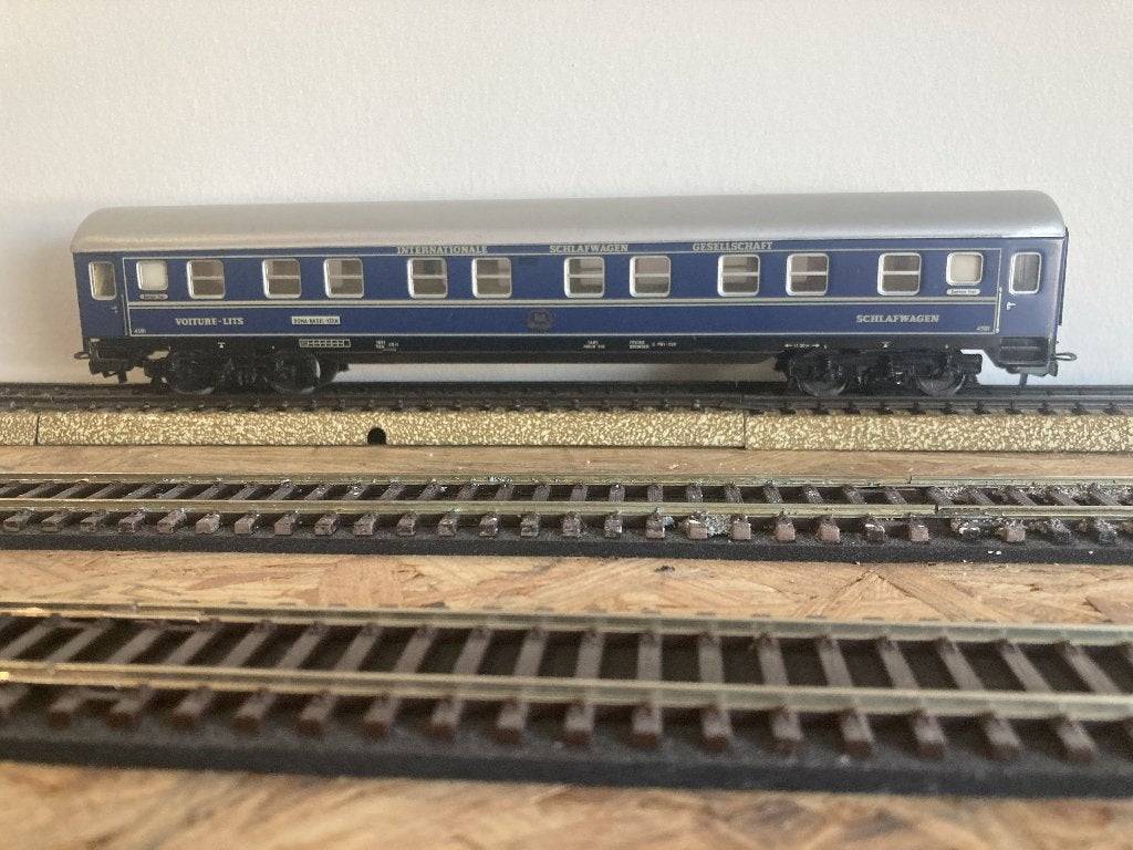 D-trein slaaptreinwagon (Märklin nr. 4029, H0 AC), Wisselstroom, Gebruikt, Verzenden, Wagon