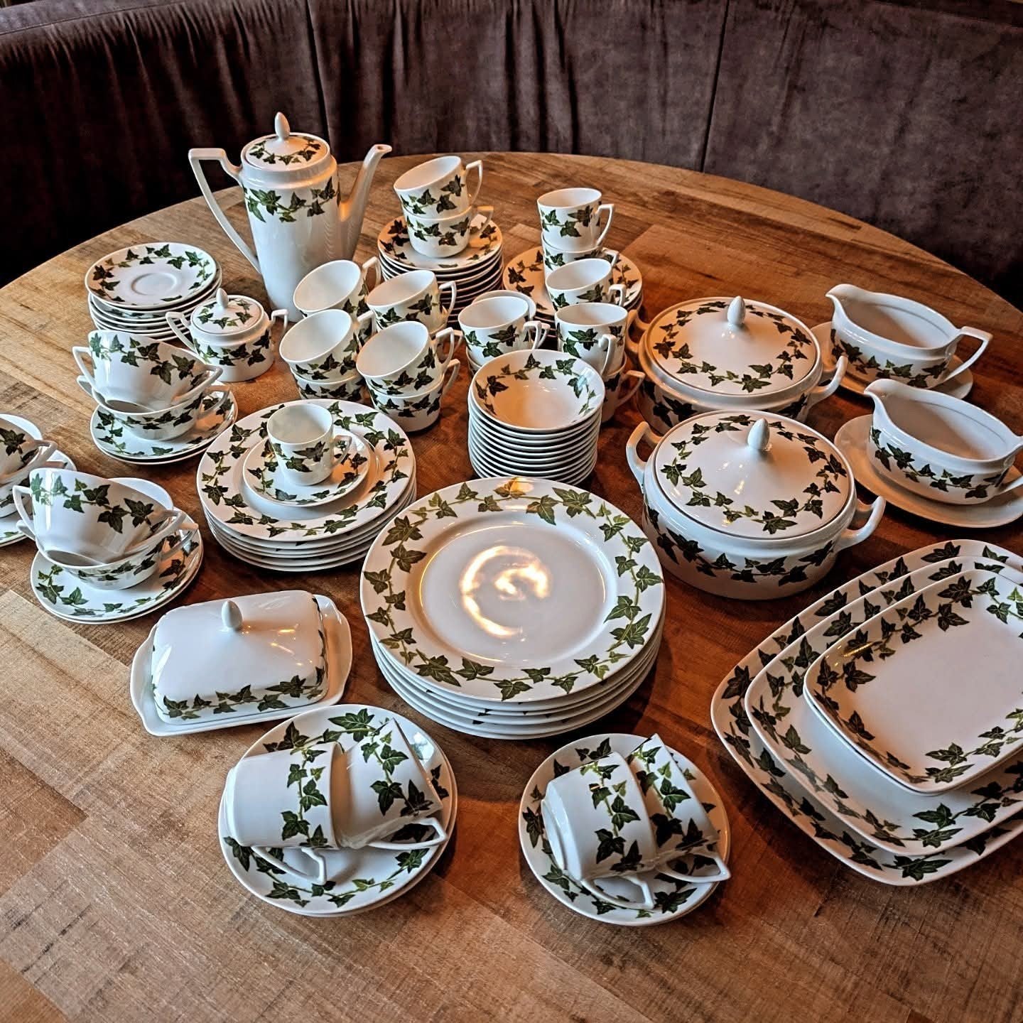Zeer uitgebreid 72-delig servies – Eschenbach Bavaria – Ivy, Antiek en Kunst, Ophalen