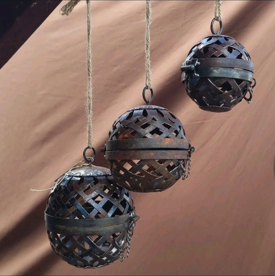 Set Metalen roest ballen / mosballen -S29-, Overige merken, Overige materialen, ., Ophalen of Verzenden
