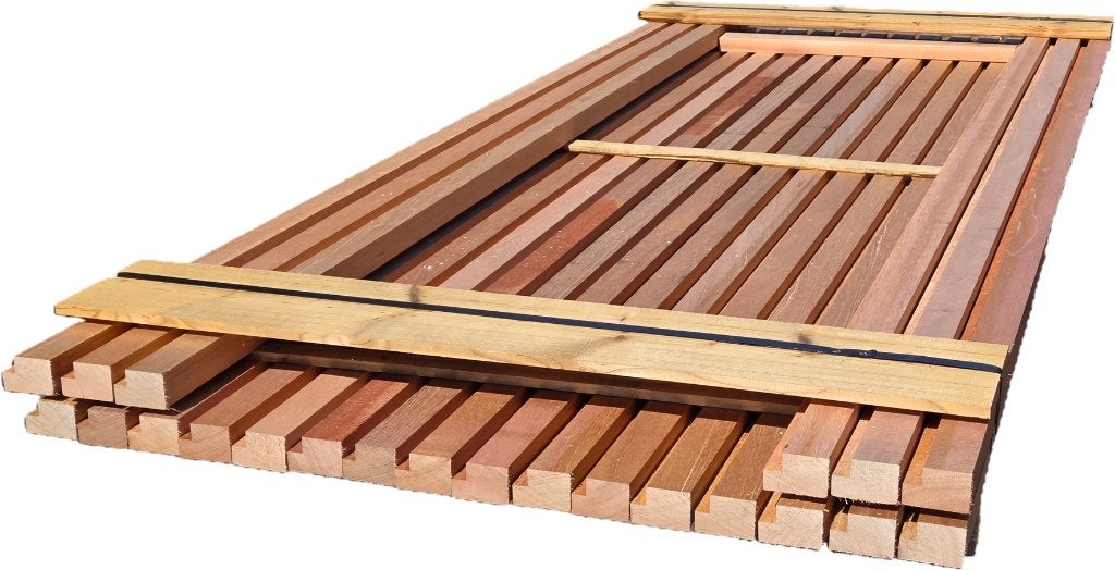 Meranti balken / profielen - geschaafd 2.7x5.8 cm - nr: HB27, Ophalen, Nieuw, Hardhout, 250 cm of meer
