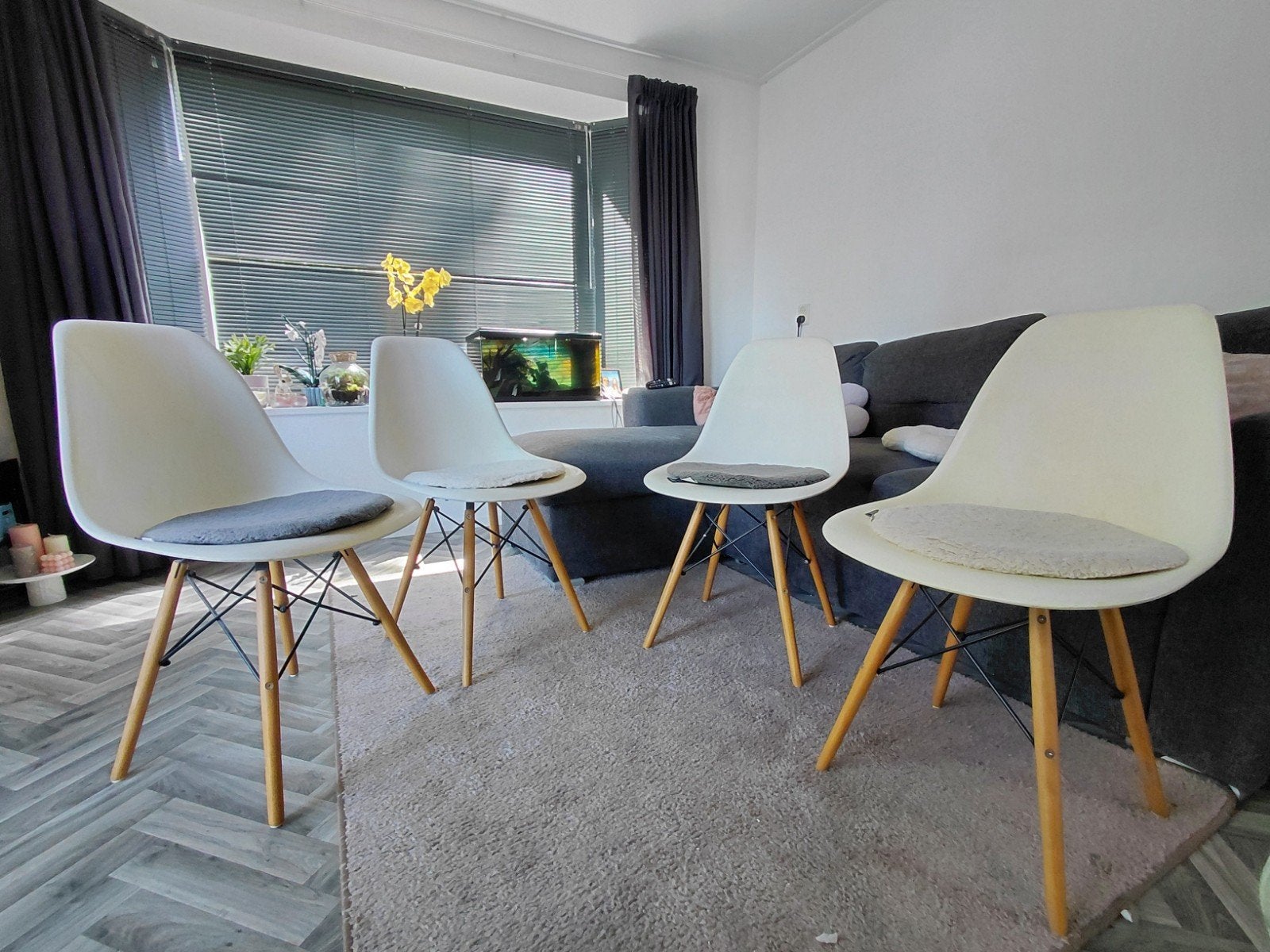 Leuke kuipstoelen, Ophalen of Verzenden, Gebruikt, Zwart, Vier