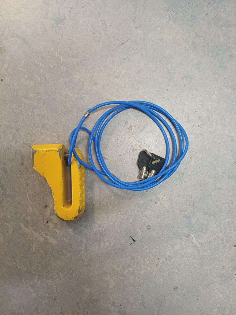 Te koop schijfremslot, Ophalen of Verzenden