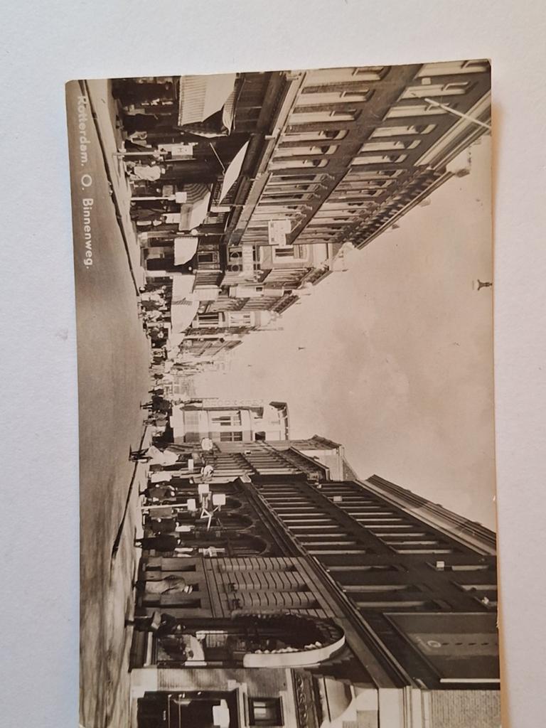 Oude Ansichtkaart Rotterdam O. Binnenweg - Voor 1920, Ophalen of Verzenden, Voor 1920, Gelopen, Zuid-Holland