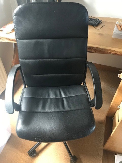 bureaustoel Torkel van IKEA € 5,- symbolisch, Huis en Inrichting, Bureaustoelen, Gebruikt, Bureaustoel, Zwart, Ergonomisch, Ophalen