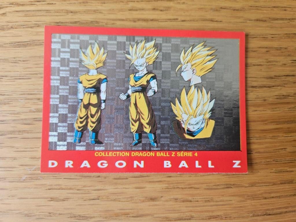 dragonball z kaart Gohan Super Saiyan red line shiny, Ophalen of Verzenden, Zo goed als nieuw, Losse kaart