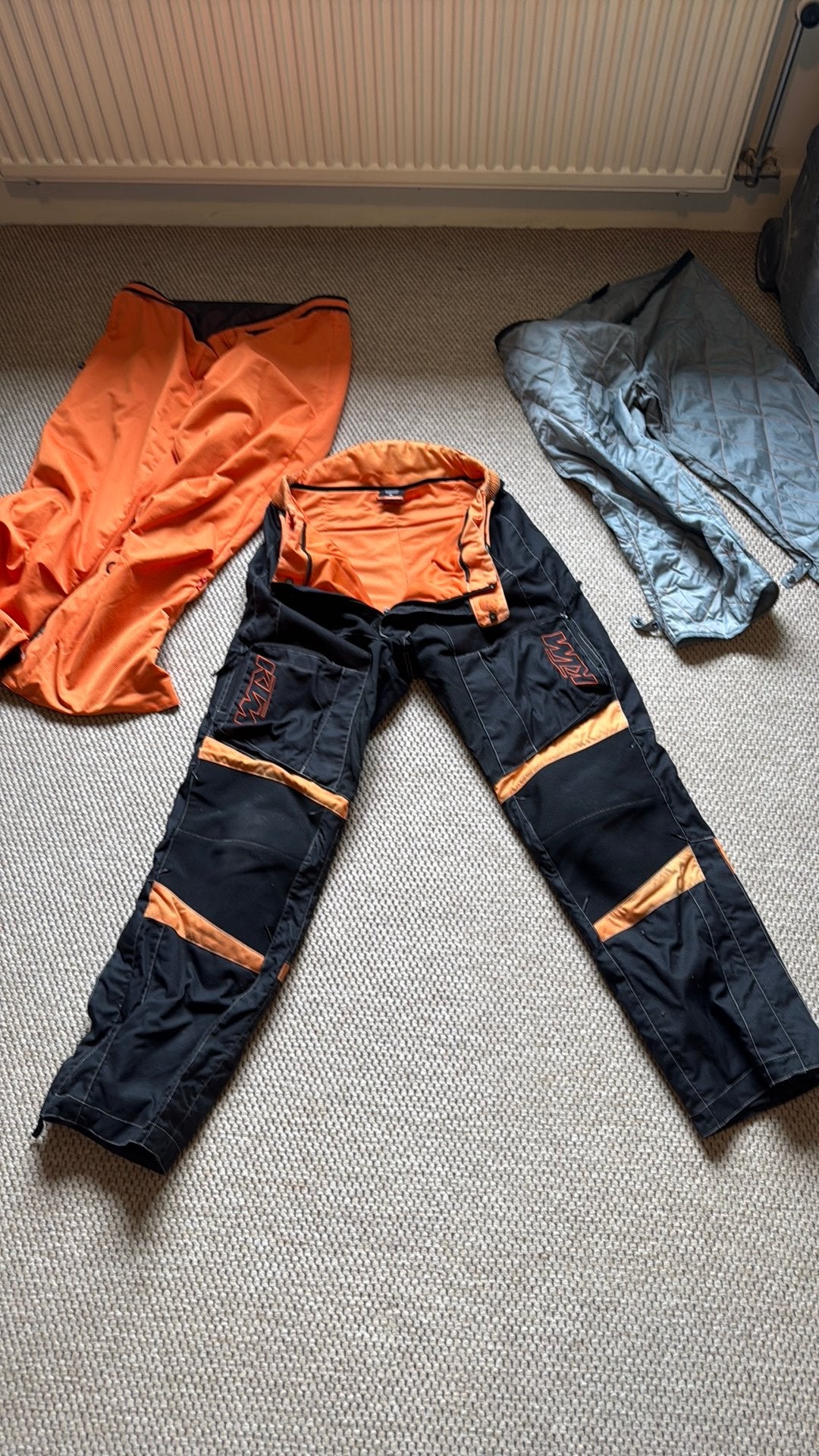 KTM adventure PowerWear motorbroek XL met 2 voeringen, Motoren, Ophalen of Verzenden, Tweedehands, Heren, Broek | textiel