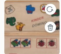 Kinderdomino dieren zoek een paar van hout houten kistje, Ophalen of Verzenden, Zo goed als nieuw