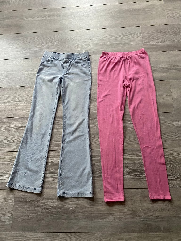 H&M/ZEEMAN tregging en legging maat 146, Broek, Gebruikt, Meisje, H&M