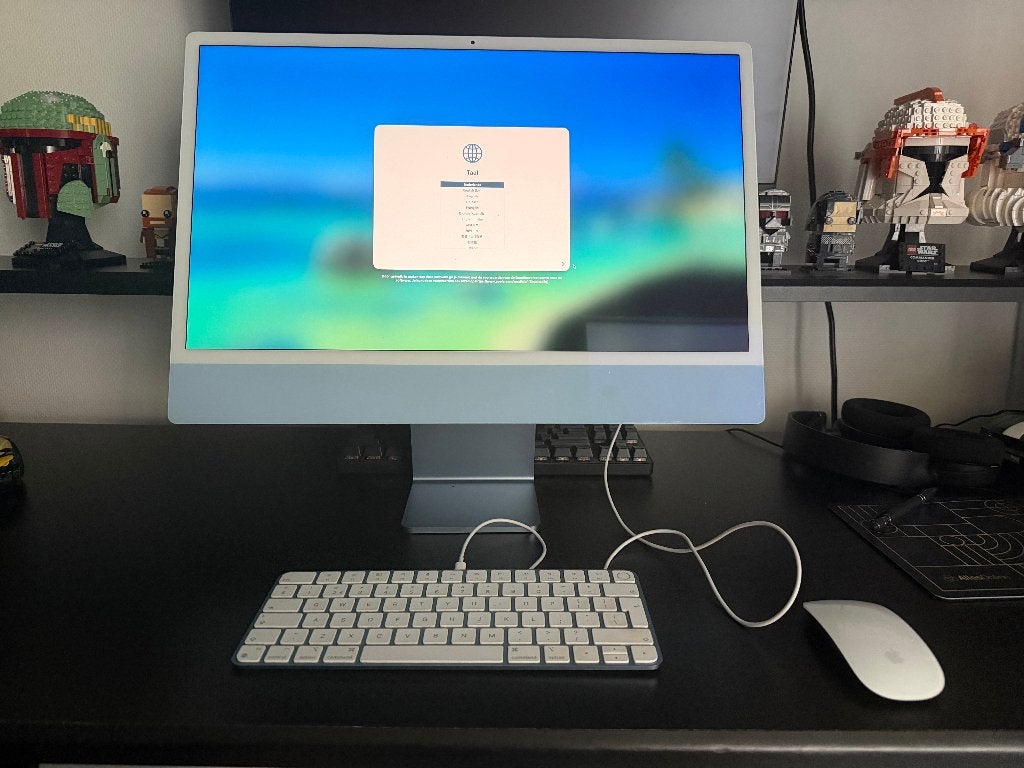 Imac 24 inch M1 2021, Ophalen, Gebruikt, SSD, IMac