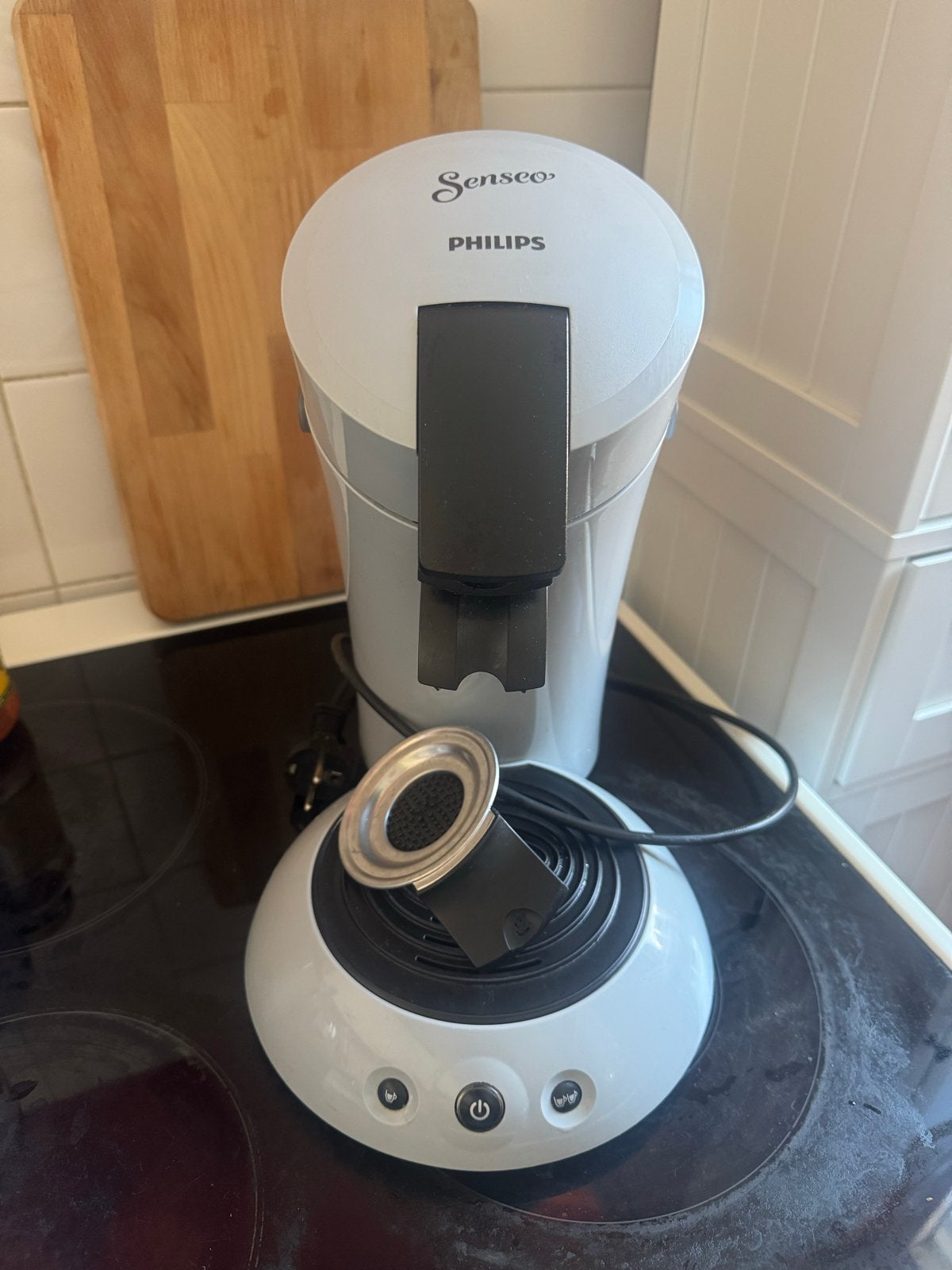 Philips Senseo Koffiezetapparaat - grijs glans, Gebruikt, Koffiemachine, Ophalen of Verzenden, 2 tot 4 kopjes