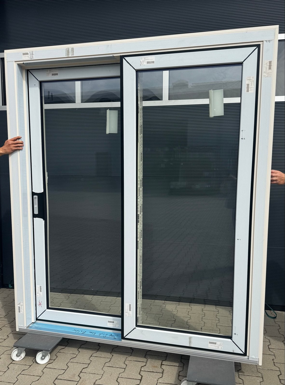 Nieuwe kunststof schuifpui met dubbel glas, Ophalen, Kunststof, 225 cm of meer, Nieuw
