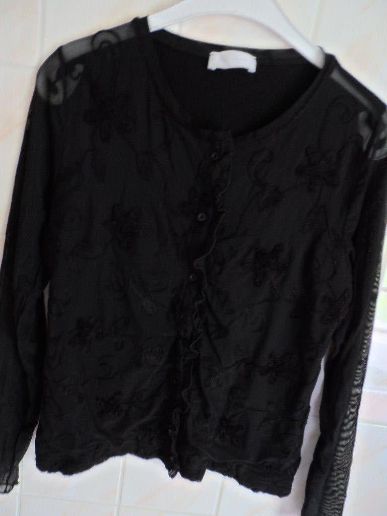kanten vestje van  OUI NIEUW, Verzenden, Nieuw, Maat 38/40 (M), Zwart