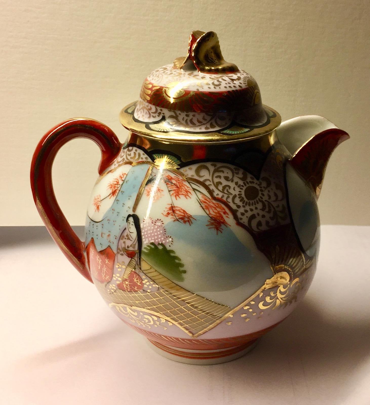 Theeservies van begin 1900, Ophalen, Vintage, Zo goed als nieuw, Porselein