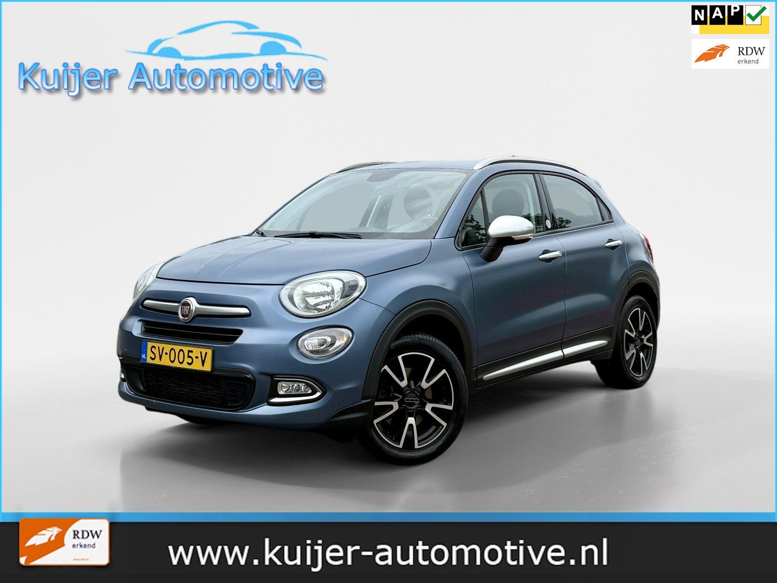 Fiat 500 X 1.4 Turbo MultiAir Mirror Automaat, Stof, Gebruikt, 4 cilinders, Blauw