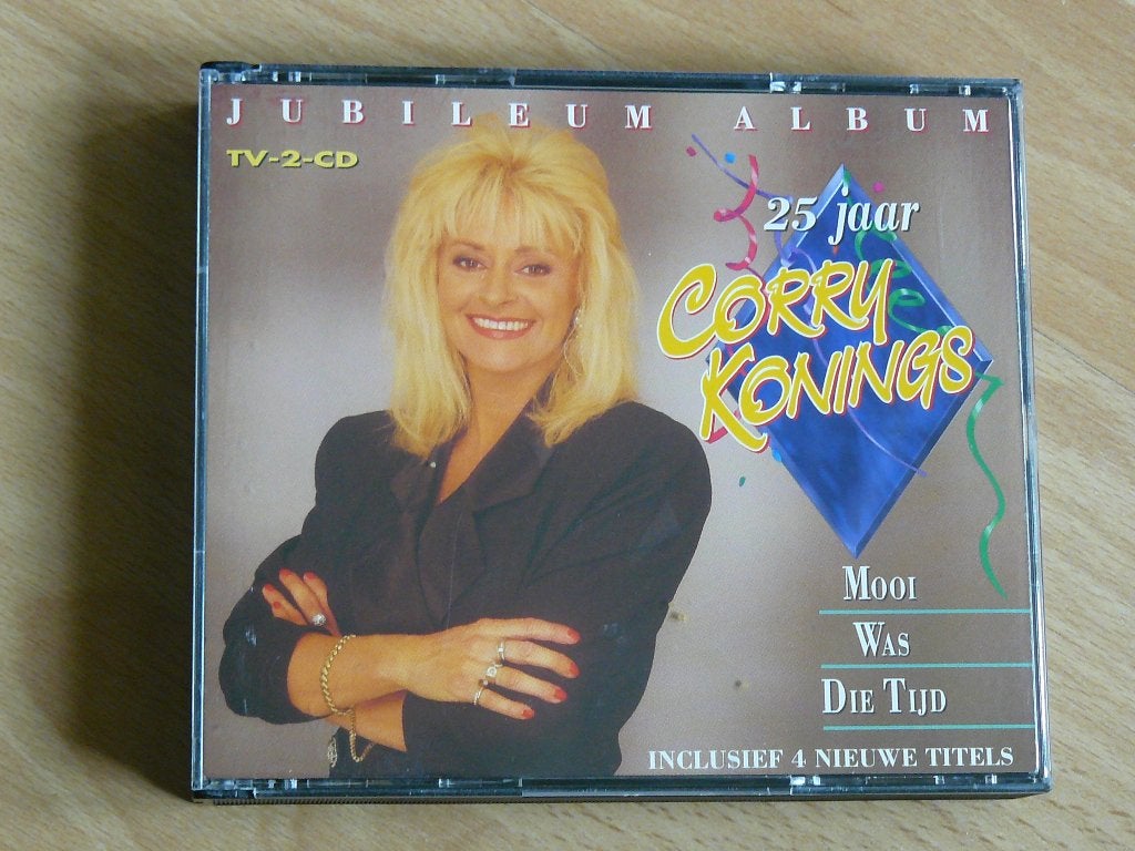 2 CD box 25 jaar Corry Konings jubileum , Mooi was die tijd, Verzenden, Gebruikt, Levenslied of Smartlap