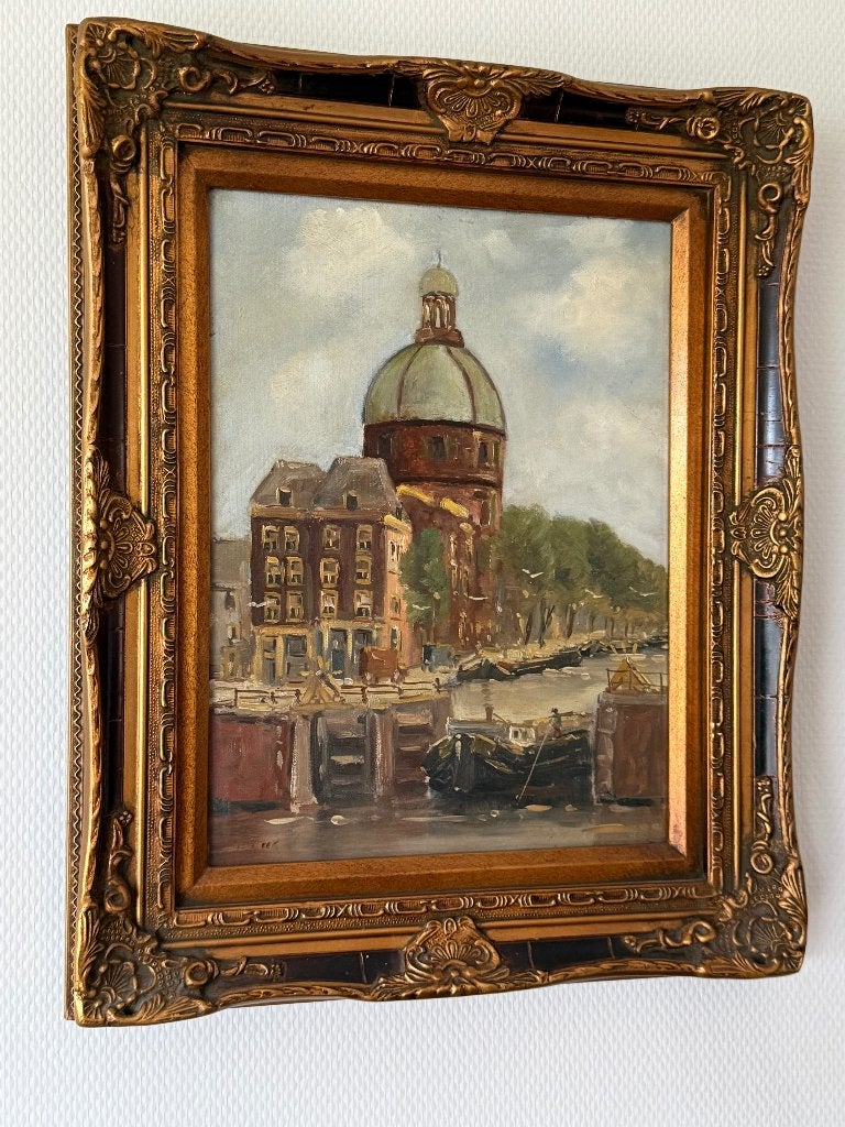 Antiek Schilderij Amsterdam, Antiek en Kunst, Ophalen of Verzenden
