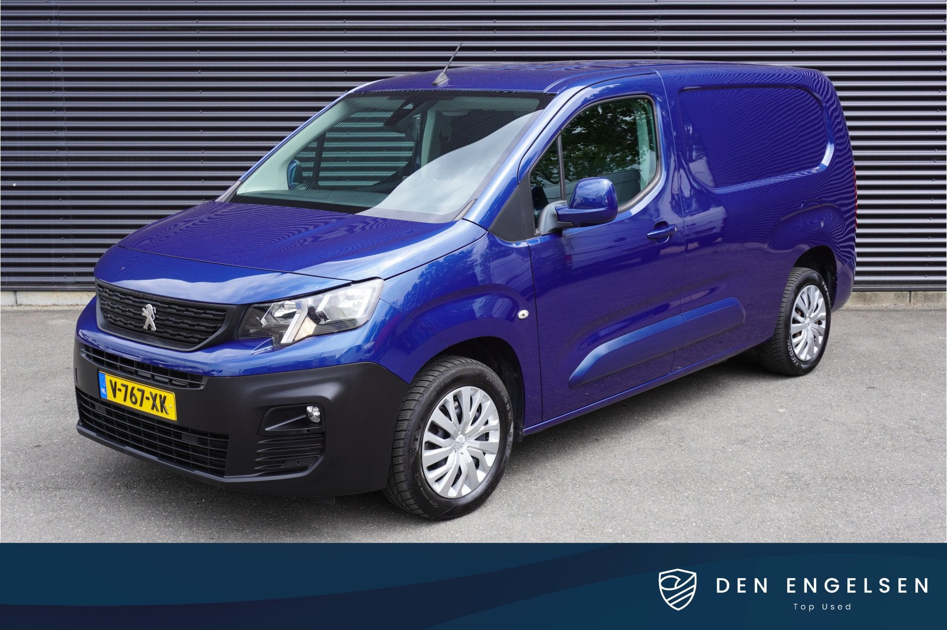 Peugeot Partner L2 Maxi Long Asphalt Trekhaak Apple Carplay, Auto's, Voorwielaandrijving, Gebruikt, Euro 6, Blauw