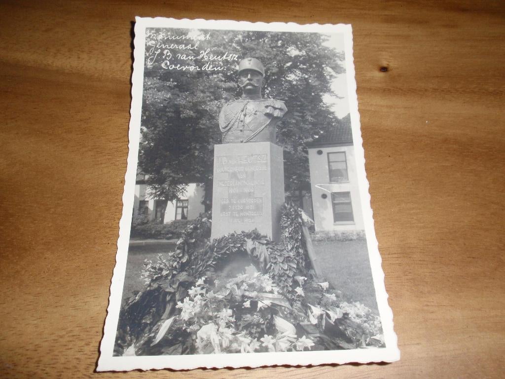 Fotokaart Coevorden Generaal Heutsz Militair, Verzamelen, Ansichtkaarten | Nederland, Verzenden, 1940 tot 1960, Ongelopen, Drenthe