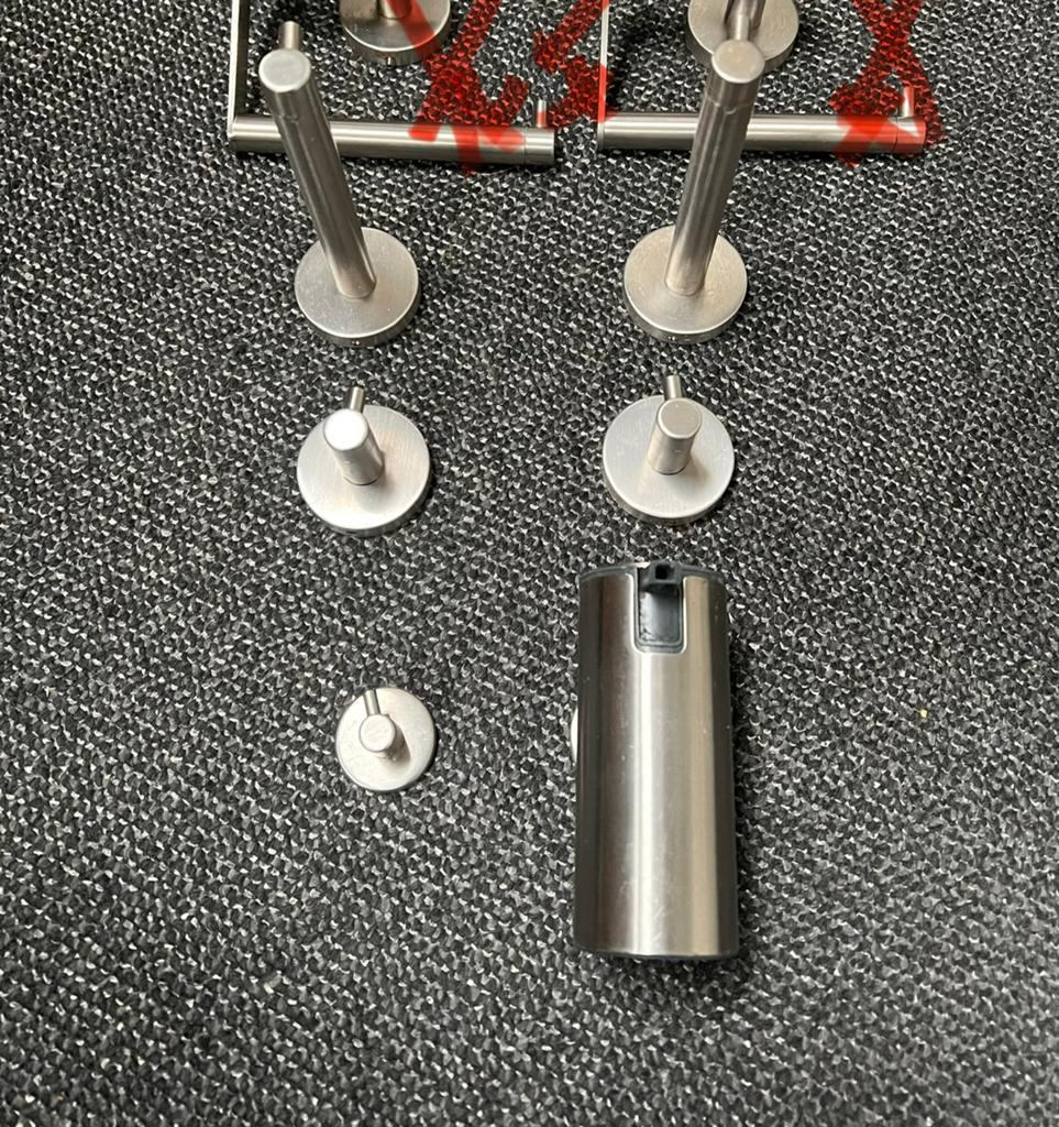 Tiger Boston badkameraccessoires geborsteld RVS, Ophalen of Verzenden, Zo goed als nieuw, Overige kleuren, Overige typen