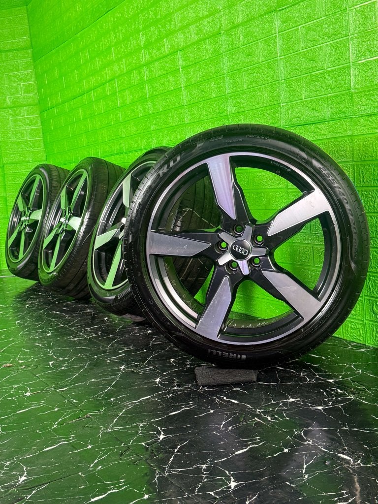 Originele Audi A6 S6 A7 S7 velgen 20 inch 5x112 zomerset, Niet ingevuld, Gebruikt, 255 mm, Banden en Velgen