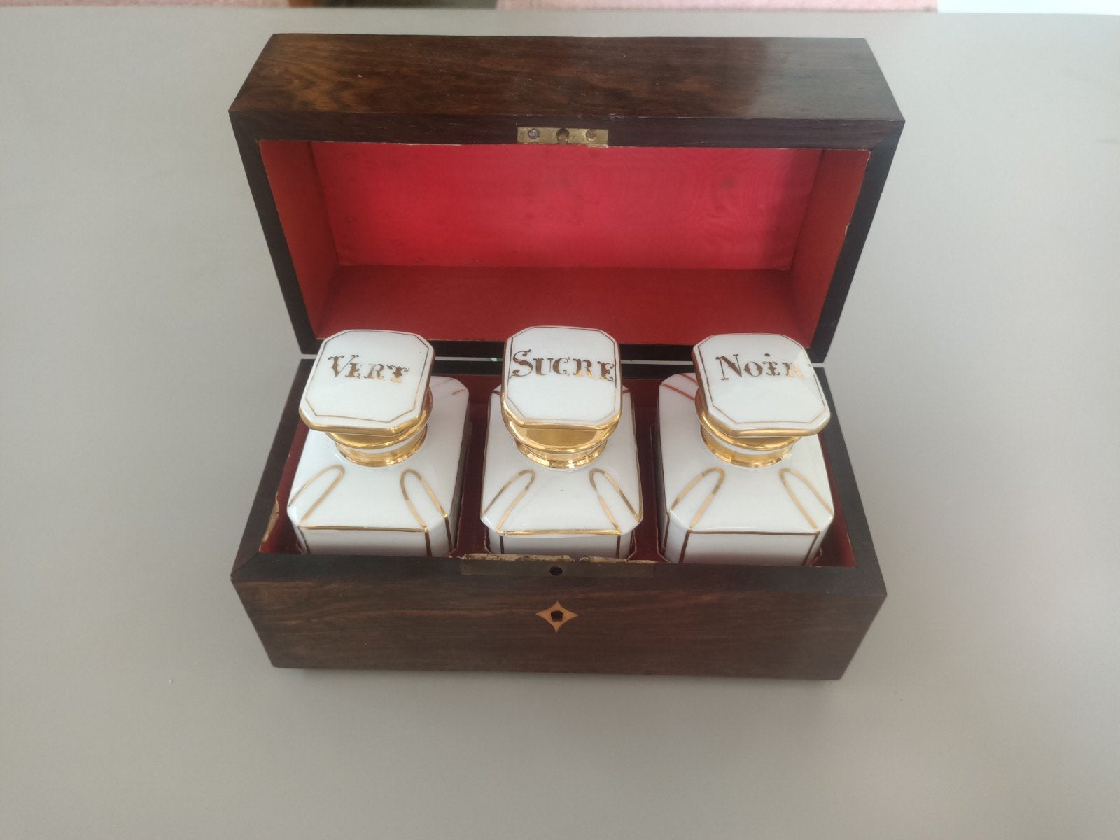 Antiek Frans Theekistje 19e eeuw, Antiek en Kunst, Ophalen of Verzenden