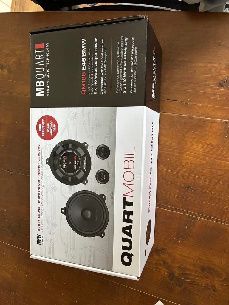 MB Quart QM165 E46 BMW speakers nieuw, Ophalen of Verzenden, Nieuw