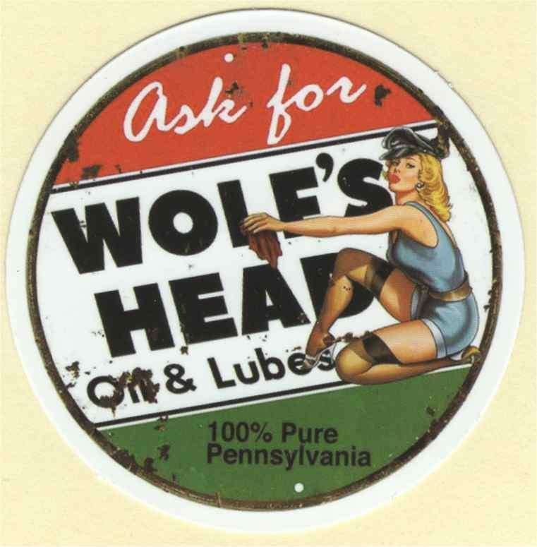 Wolf\'s Head Motor Oil sticker #2, Verzenden
