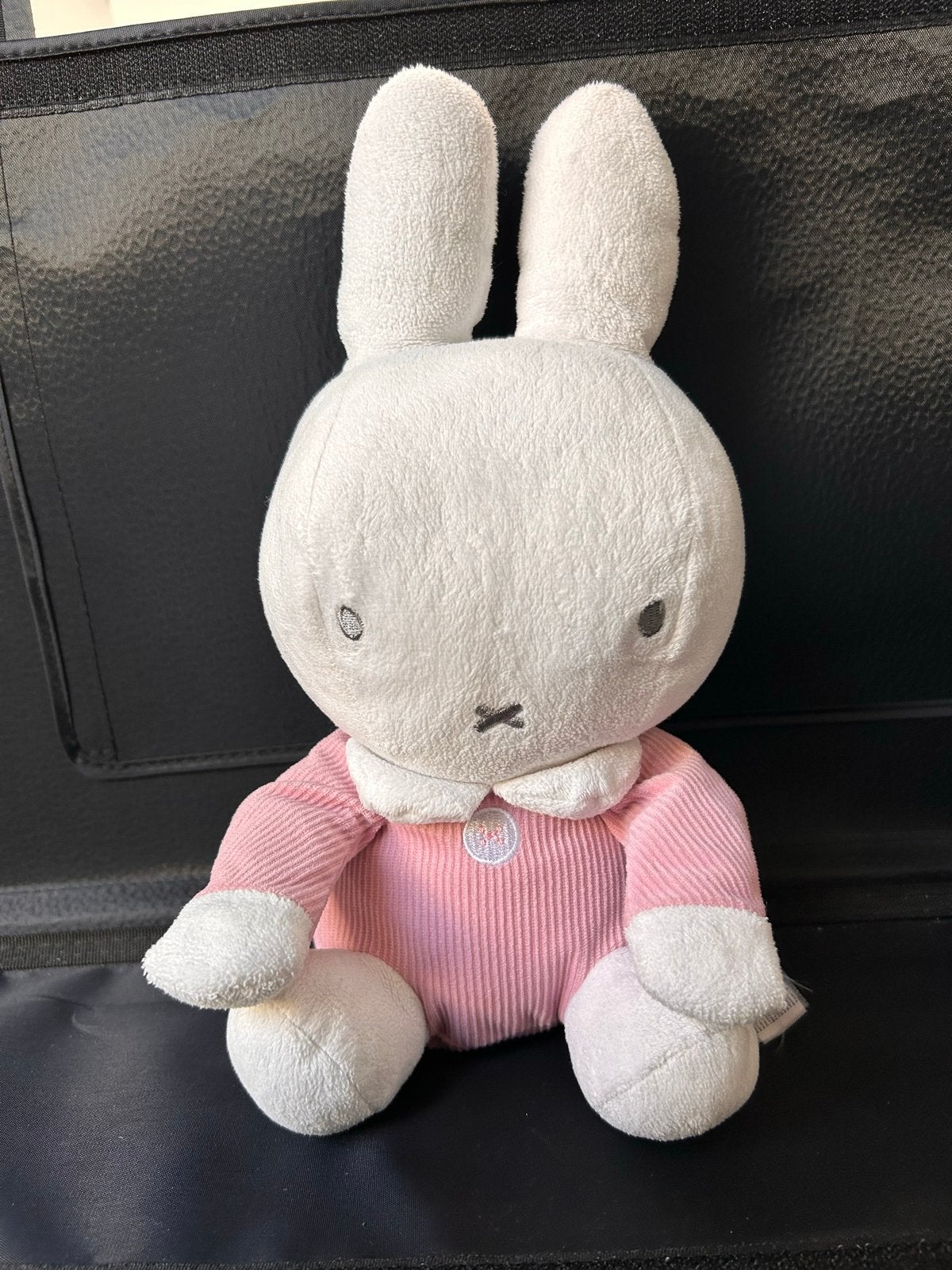 Nijntje Miffy knuffel roze ribstof, Overige merken, Konijn, Nijntje, Ophalen of Verzenden