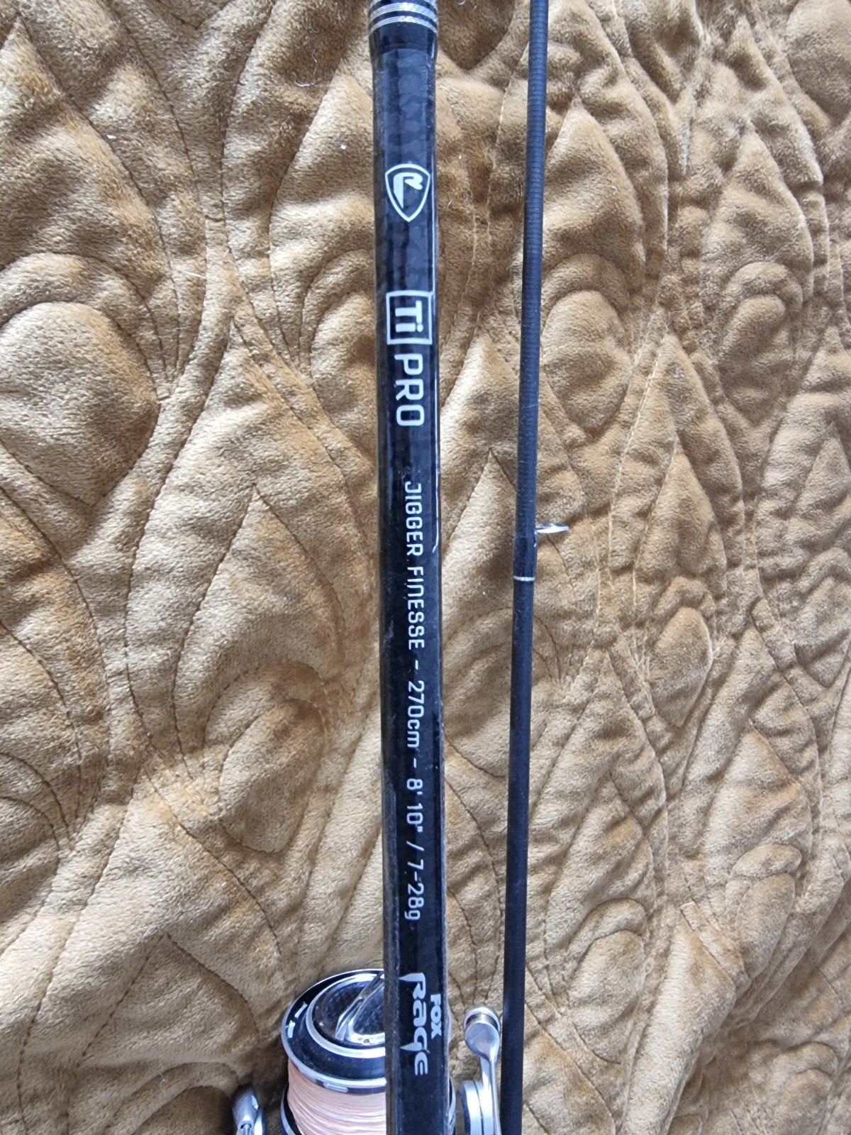 Fox Rage TR Jig Finesse Spinhengel inclusief Spinmolen Abu, Ophalen, Zo goed als nieuw, Werphengel