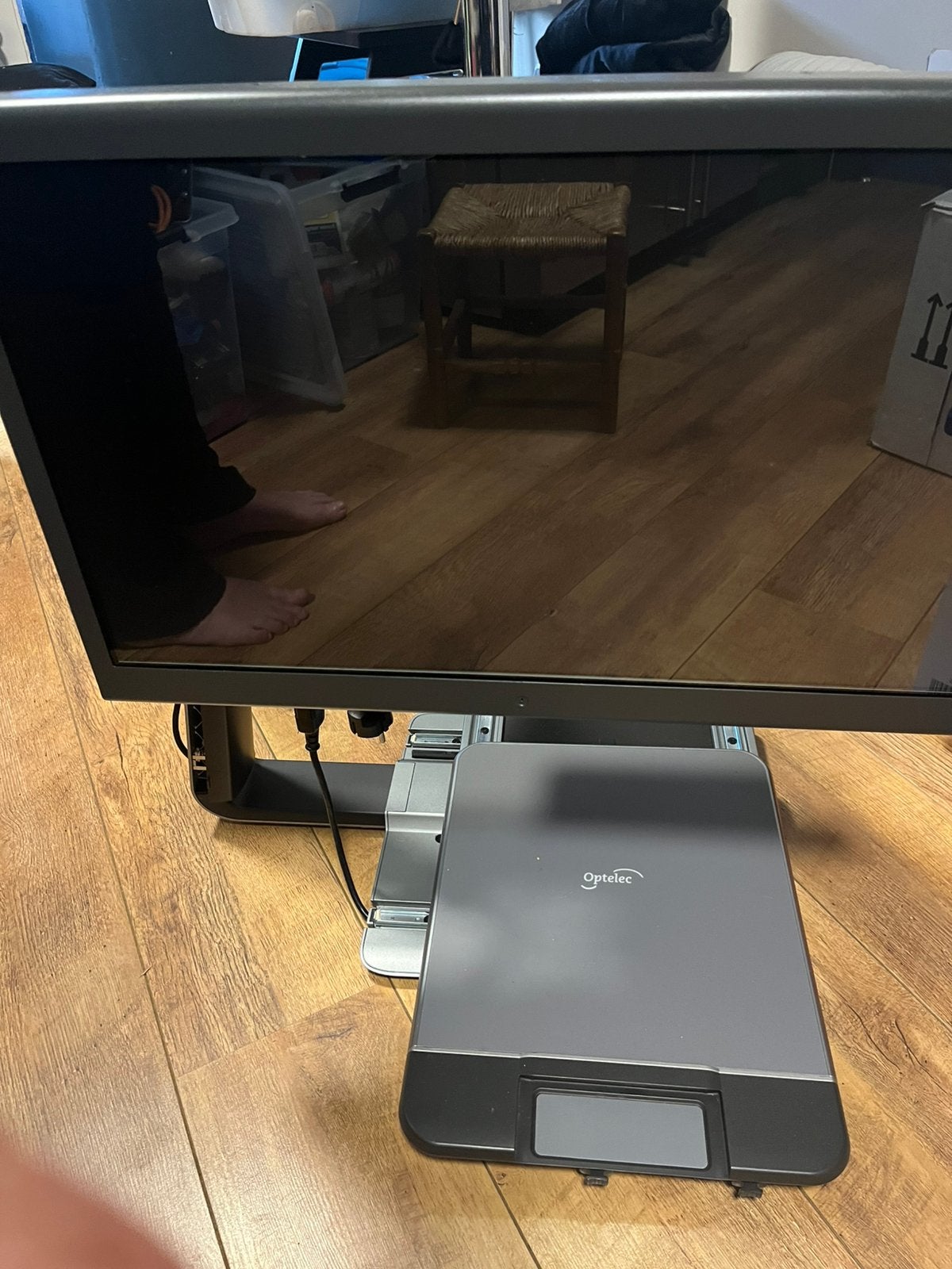 Optilec leescomputer met spraak voor slechtzienden., Computers en Software, Overige Computers en Software, Ophalen, Zo goed als nieuw