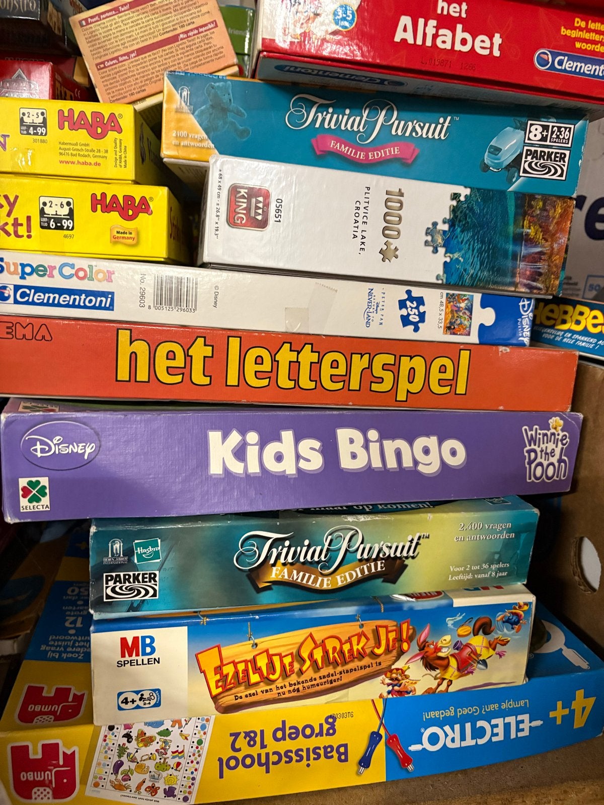 Partij puzzels en spellen - Diverse educatieve en familie sp, Hobby en Vrije tijd, Gezelschapsspellen | Bordspellen, Een of twee spelers