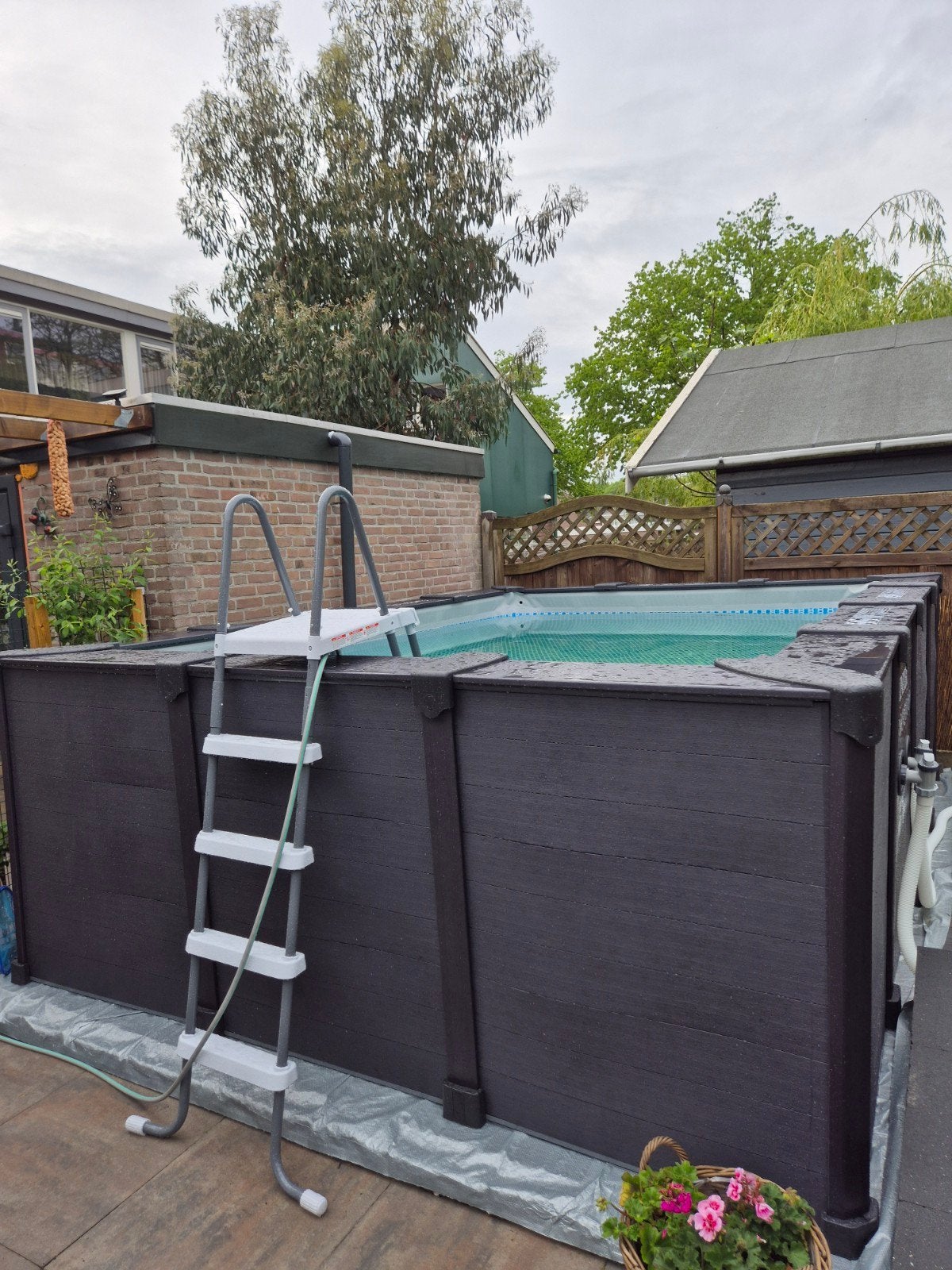 intex zwembad 400300 m .+ 1, 25 diep +warmtepomp, Tuin en Terras, Ophalen, 200 tot 300 cm, Zo goed als nieuw, Rechthoekig