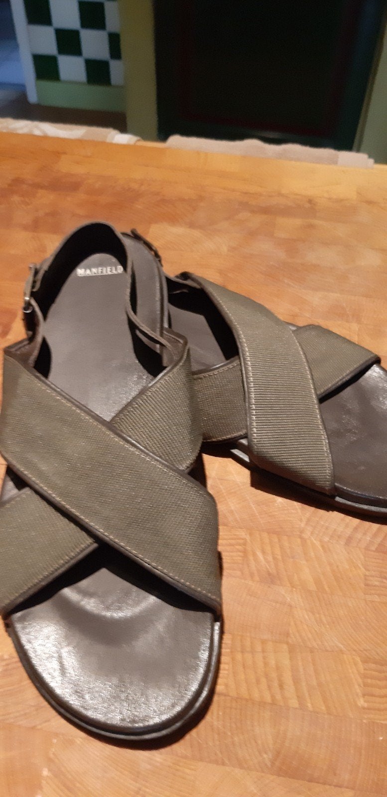 manfield slippers  sandalen maat 45, Ophalen of Verzenden