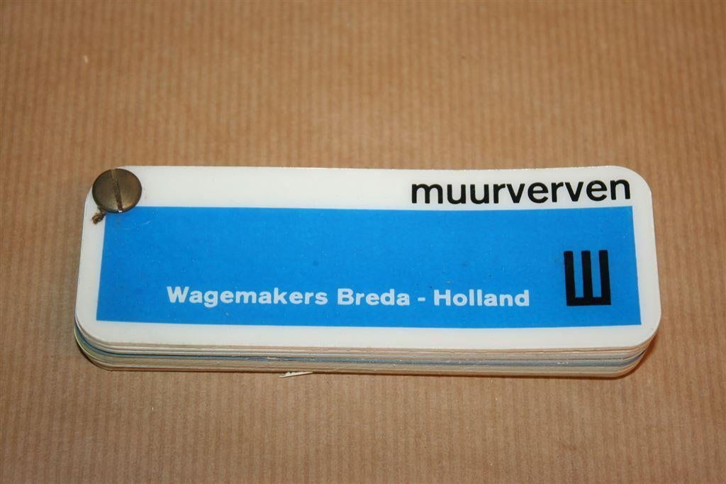Kleurenwaaier Wagemakers muurverven - Ca 1970, Ophalen of Verzenden, Gebruikt, Overige typen