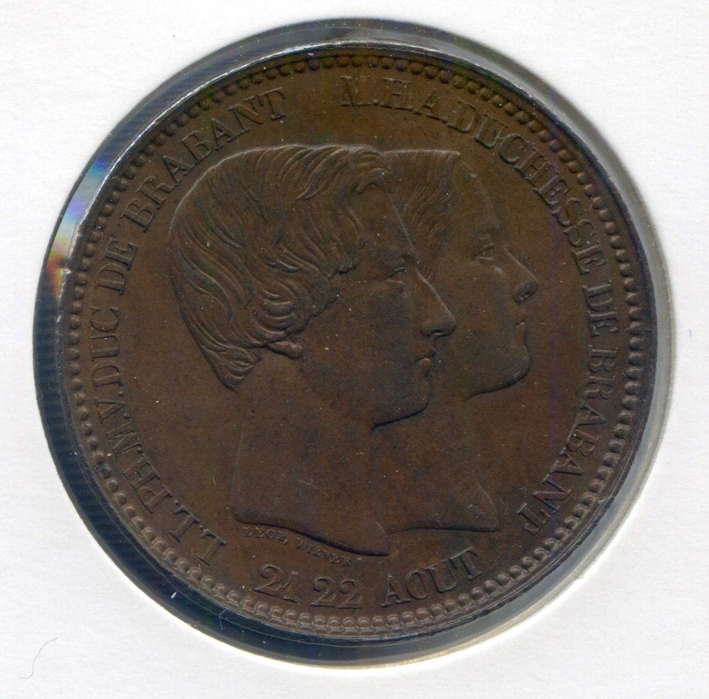 België 10 Centimes 1853 Hertog van Brabant - Lees Opmerking!, Ophalen of Verzenden